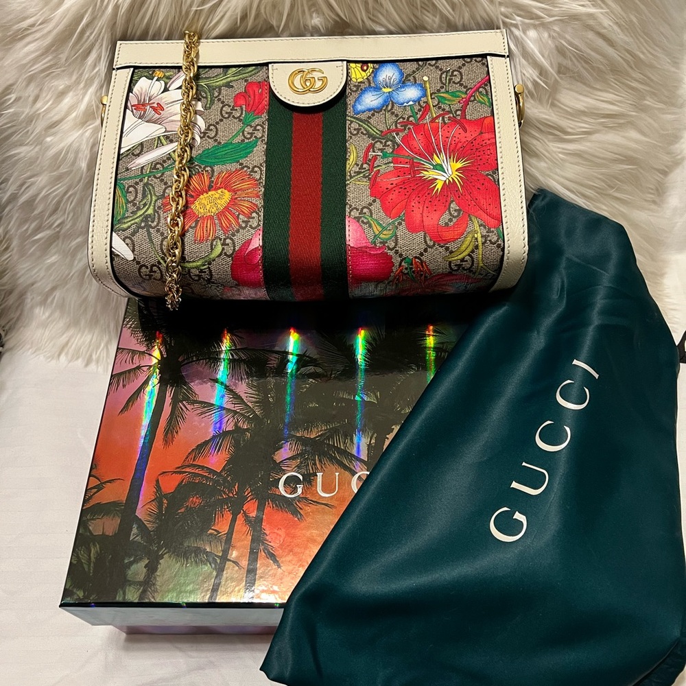 Auth Gucci Ophedia Floral bag